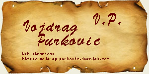 Vojdrag Purković vizit kartica